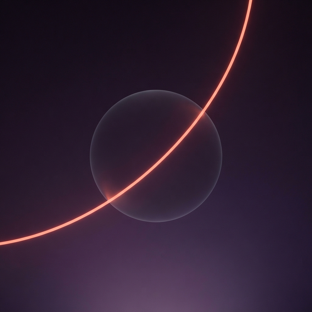 Minimalist violet artwork representing metrics and experiential growth