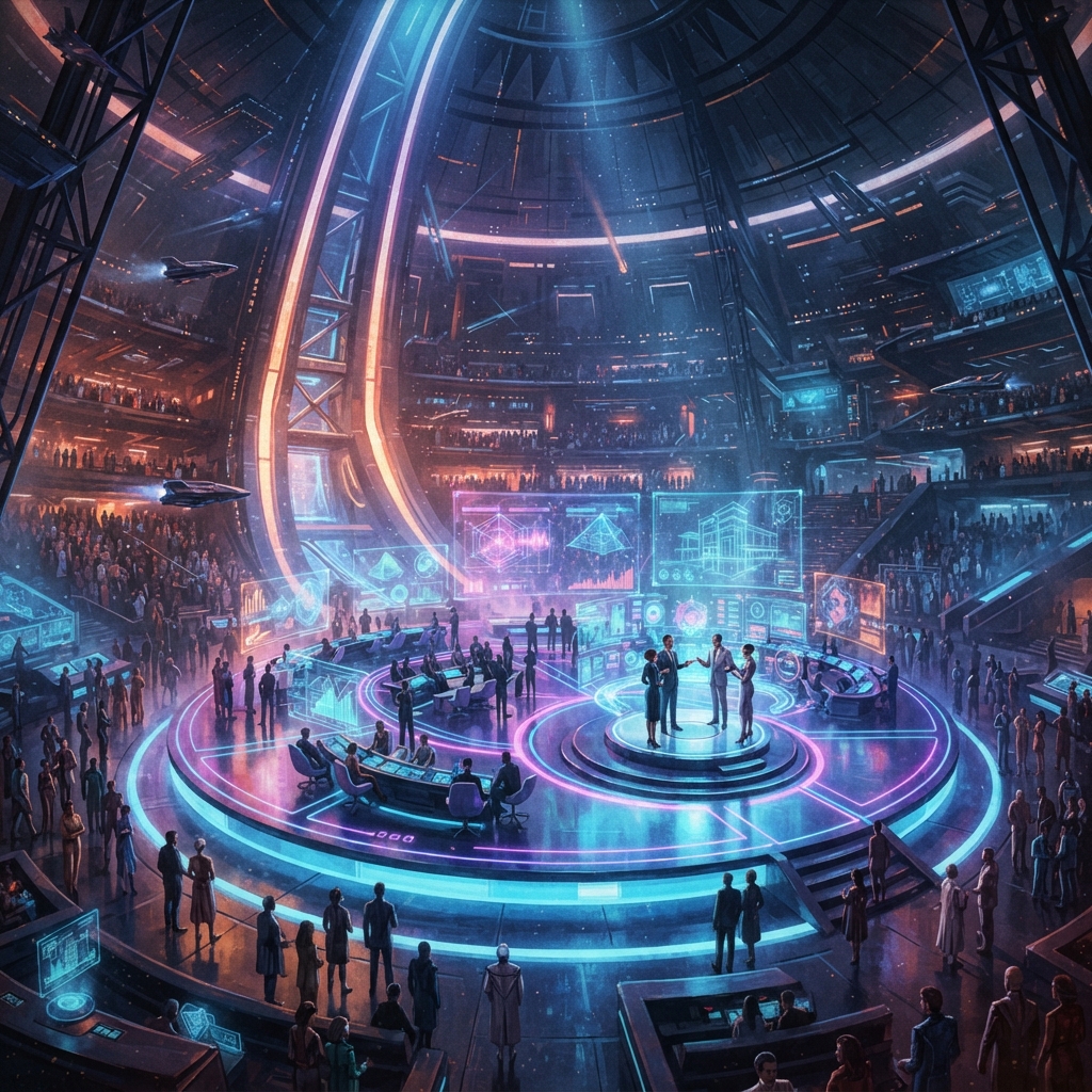 Energy Card artwork: Nexus of Tomorrow